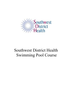 Certified Operator Swimming Pool Course