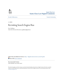 Revisiting Search Engine Bias - Santa Clara Law Digital Commons