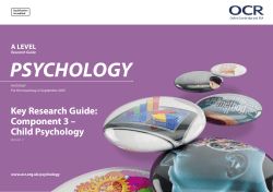 Child psychology - Key research guide