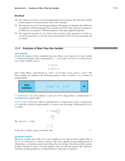 531 19&ndash;5 Functions of More Than One Variable Joint Variation