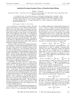 Analytical Envelope-Function Theory of Interface Band Mixing