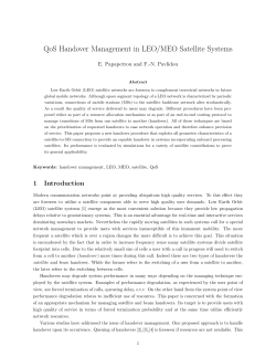QoS Handover Management in LEO/MEO Satellite Systems