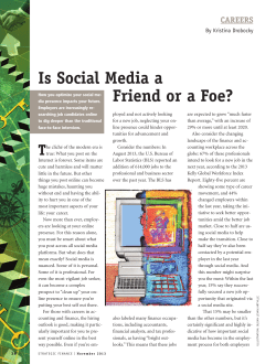 Is Social Media a Friend or a Foe?