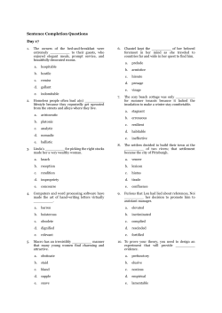Sentence Completion Questions Day 17