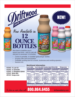 ounce bottles - Driftwood Dairy
