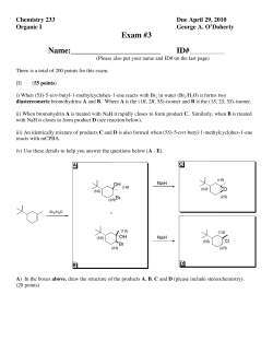 Exam 3 Chem 233 (Sp` 10) AK