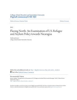 Fleeing North: An Examination of U.S. Refugee and Asylum Policy