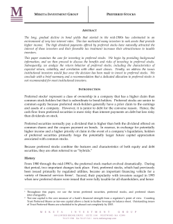 Preferred Stocks - Meketa Investment Group