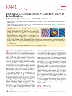 Size-Selective Carbon Nanoclusters as Precursors to the Growth of