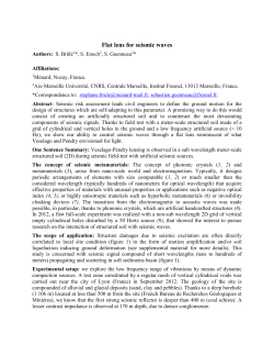 Flat lens for seismic waves