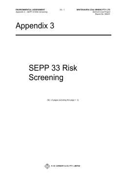 Appendix 3 SEPP 33 Risk Screening
