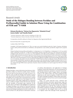 Study of the Halogen Bonding between Pyridine and Perfluoroalkyl