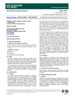 ESR-1667 - AZEK Building Products Inc.