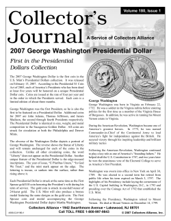 2007 George Washington Presidential Dollar