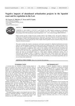 Negative impacts of abandoned urbanisation projects in the Spanish