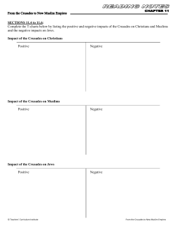 SECTIONS 11.4 to 11.6: Complete the T