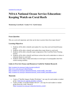 Keeping Watch on Coral Reefs