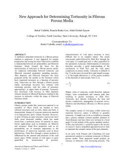 New Approach for Determining Tortuosity in Fibrous Porous Media
