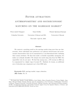 anthropometric and socioeconomic matching on the marriage market