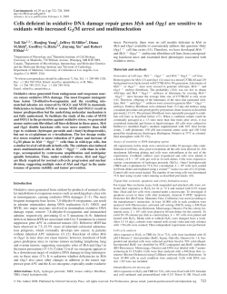 Cells deficient in oxidative DNA damage repair