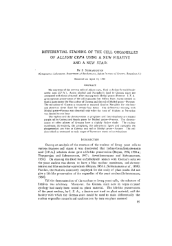 DIFFERENTIAL STAINING OF THE CELL ORGANELLES OF
