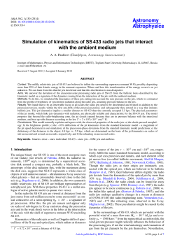Simulation of kinematics of SS 433 radio jets that interact with the