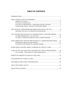 table of contents - Amnesty International