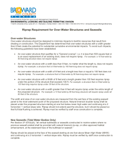 Riprap Requirement for Over-Water Structures and Seawalls