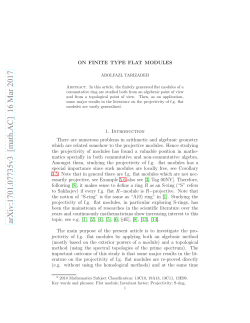 On finite type flat modules
