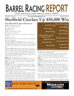 Sheffield Cinches Up $50000 Win