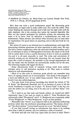 A Handbook for Scholars, by Mary-Claire van