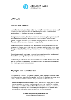uroflow - Urology Care Wellington