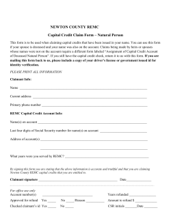 Natural Person - Newton County REMC