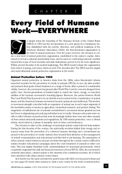 Protecting all Animals - The Humane Society of the United States