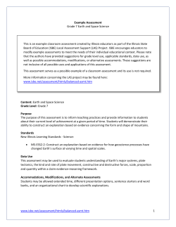 Middle School Science - Illinois State Board of Education