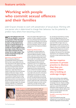 to read the article: Working With People Who Commit Sexual