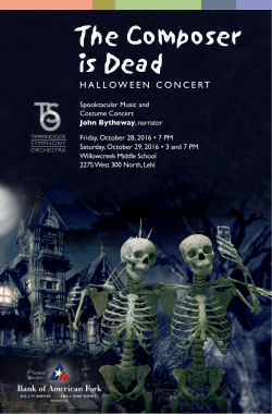 Concert Program - Timpanogos Symphony Orchestra