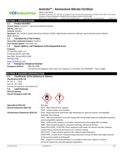 Amtrate&trade; - Ammonium Nitrate Fertilizer