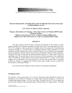 Helium Migration and Precipitation in Irradiated and Annealed