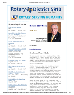 April 2017 - Rotary District 5910