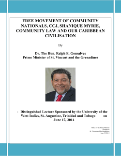 free movement of community nationals, ccj
