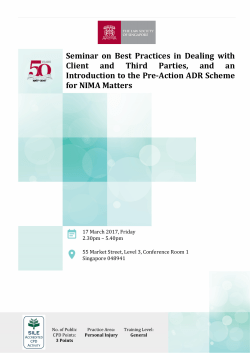 Seminar on Best Practices in Dealing with Client and Third Parties