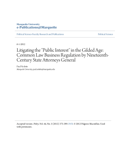 Litigating the "Public Interest" in the Gilded Age - e