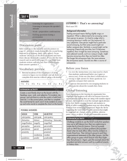 unit 9 sound - Macmillan English