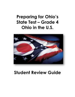 Preparing for Ohio`s State Test &ndash; Grade 4 Ohio in the U.S. Student