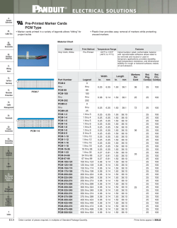 PCM-A Datasheet - Mouser Electronics