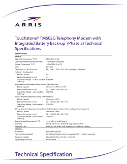 PDF Touchstone&reg; TM602G