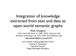Integration of knowledge extracted from text and data as open