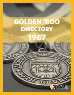 golden `roo - Austin College