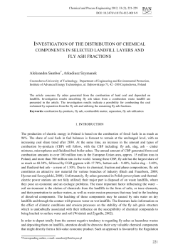 investigation of the distribution of chemical components